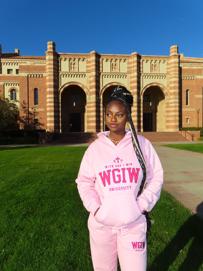 WGIW University Sweatpants - Pink