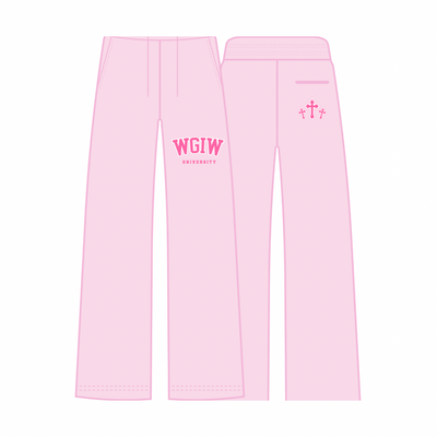 WGIW University Sweatpants - Pink