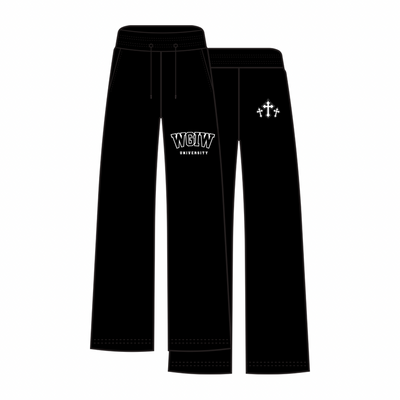 WGIW University Sweatpants - Black