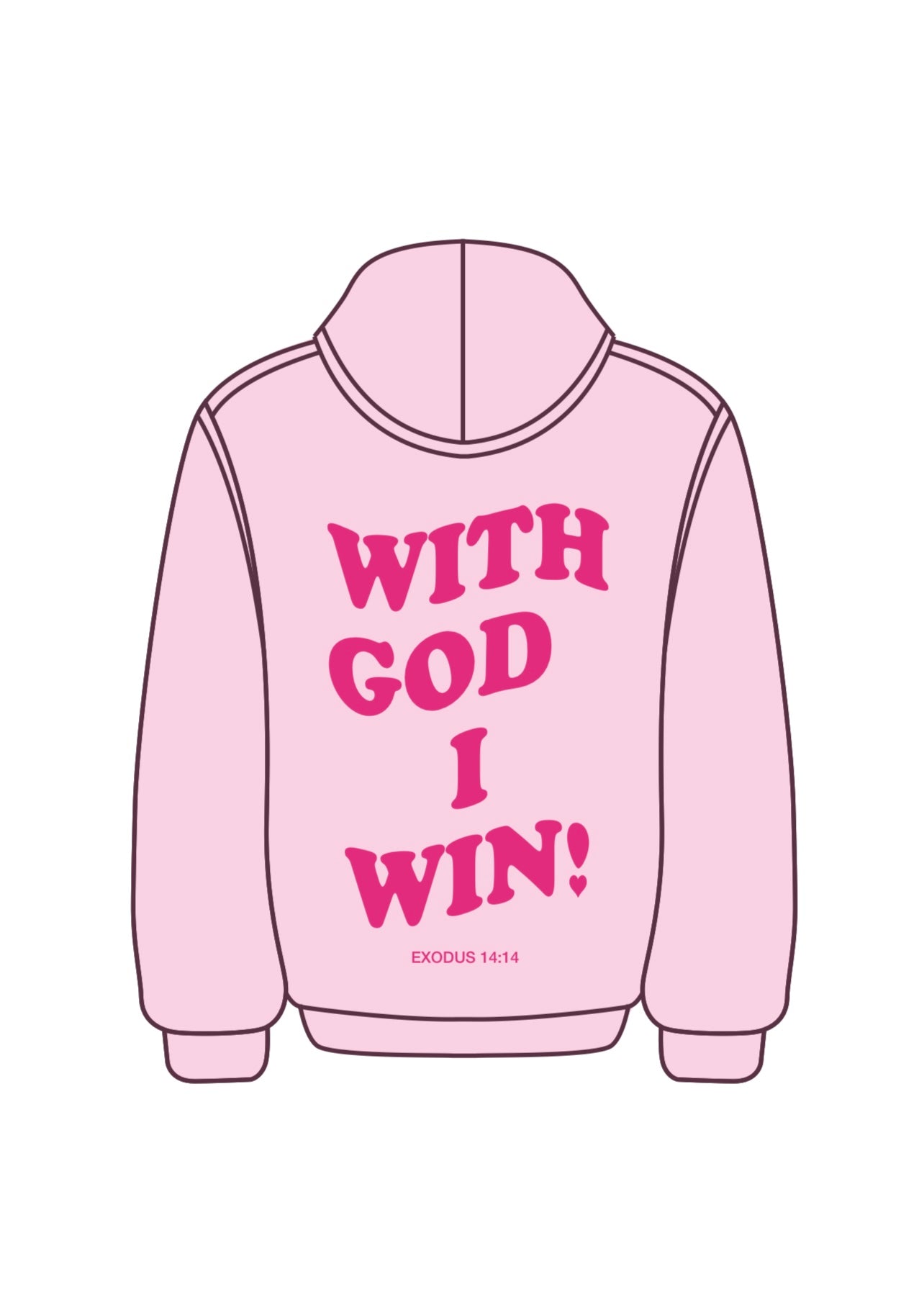 VDAY EDITION WGIW Puff Print With - I Clothing God, Hoodie Win