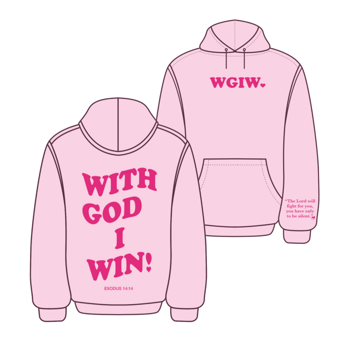 Satin Lined Hoodies - With God, I Win! Clothing